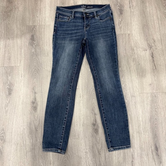 Soho Jeans Jeans Ankle Women's Size 2 Blue Slim Stretch Denim Low Rise - Picture 1 of 6